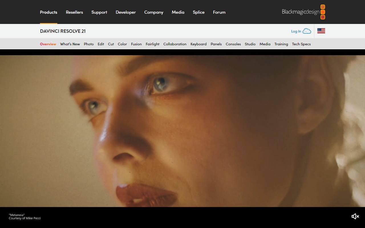 Screenshot of DaVinci Resolve — popular alternative to Final Cut Pro
